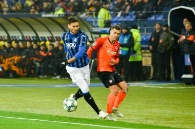KHARKIV, UKRAINE - December 11, 2019: Jose Luis Palomino player during the UEFA Champions League match between Shakhtar vs Atalanta Bergamasca Calcio BC (Italy), Ukraine