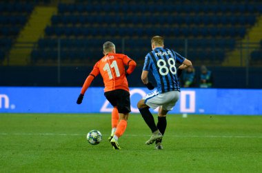 KHARKIV, UKRAINE - December 11, 2019: Mario Pasalic player during the UEFA Champions League match between Shakhtar vs Atalanta Bergamasca Calcio BC (Italy), Ukraine