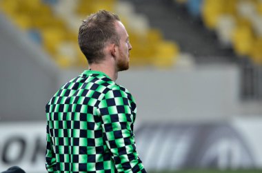 Lviv, Ukrayna - 28 Kasım 2019: Uefa Avrupa Ligi karşılaşmasında Woldria - Wolfsburg (Almanya), Ukrayna
