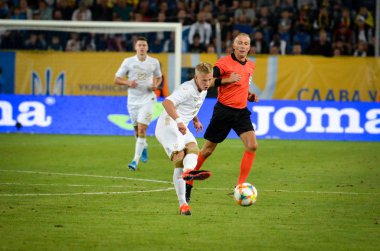 DNIPRO, UKRAINE - September 10, 2019: Oleksandr Zinchenko player during the friendly match between national team Ukraine against Nigeria national team, Ukraine