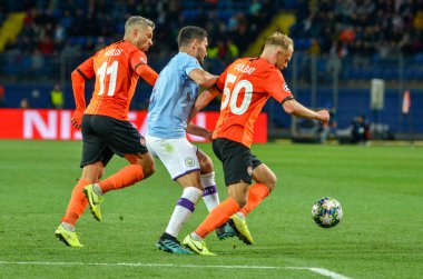 KHARKIV, UKRAINE - September 18, 2019: Ilkay Gundogan during the UEFA Champions League match between Shakhtar Donetsk vs Manchester City (England), Ukraine