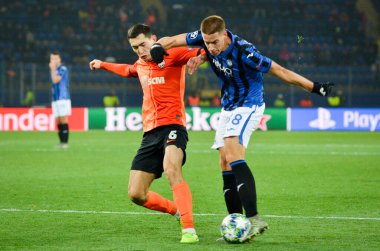 KHARKIV, UKRAINE - December 11, 2019: Mario Pasalic player during the UEFA Champions League match between Shakhtar vs Atalanta Bergamasca Calcio BC (Italy), Ukraine