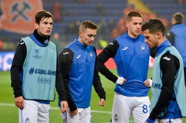 KHARKIV, UKRAINE - December 11, 2019: Mario Pasalic players during the UEFA Champions League match between Shakhtar vs Atalanta Bergamasca Calcio BC (Italy), Ukraine