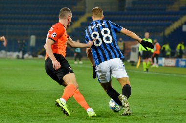 KHARKIV, UKRAINE - December 11, 2019: Mario Pasalic player during the UEFA Champions League match between Shakhtar vs Atalanta Bergamasca Calcio BC (Italy), Ukraine