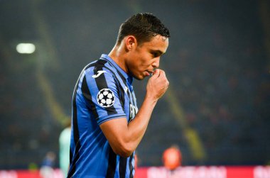 KHARKIV, UKRAINE - December 11, 2019: Luis Muriel player during the UEFA Champions League match between Shakhtar vs Atalanta Bergamasca Calcio BC (Italy), Ukraine