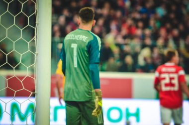 SAINT-PETERSBURG, RUSSIA - November 16, 2019: Guilherme player during UEFA EURO 2020 qualifying match between national team Russia against Belgium national team, Russia