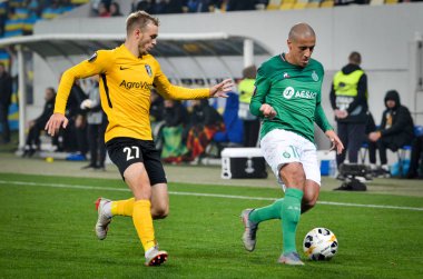 LVIV, UKRAINE - November 07, 2019:  Wahbi Khazri player during the UEFA Europa League match between Alexandria (Ukraine) vs AS Saint Etienne (France), Ukraine