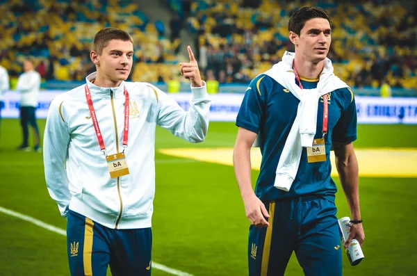 Kiev Oekraïne Oktober 2019 Roman Yaremchuk Speler Tijdens Kwalificatiewedstrijd Uefa — Stockfoto