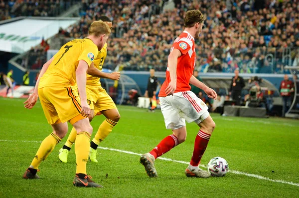 Saint Petersburg Russia November 2019 Football Player Uefa Euro 2020 — Stock fotografie