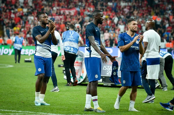 Istanbul Turkey August 2019 Chelsea Football Player Thanks Fans Support — Φωτογραφία Αρχείου