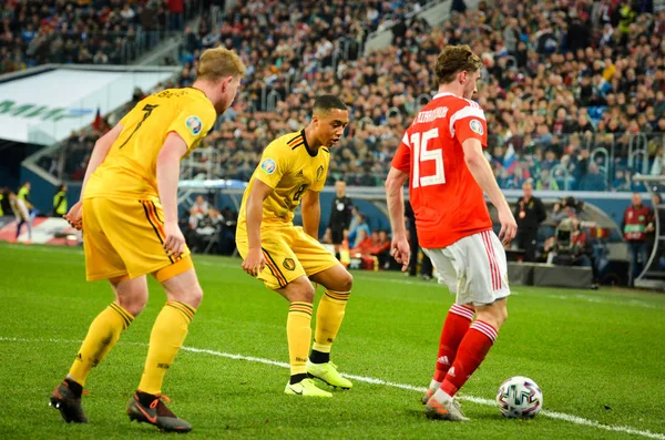 Saint Petersburg Russia November 2019 Youri Tielemans Player Uefa Euro — Stock Photo, Image