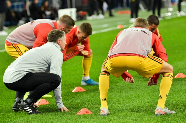 Saint Petersburg Rusia Noviembre 2019 Sesión Entrenamiento Del Equipo Nacional — Foto de Stock