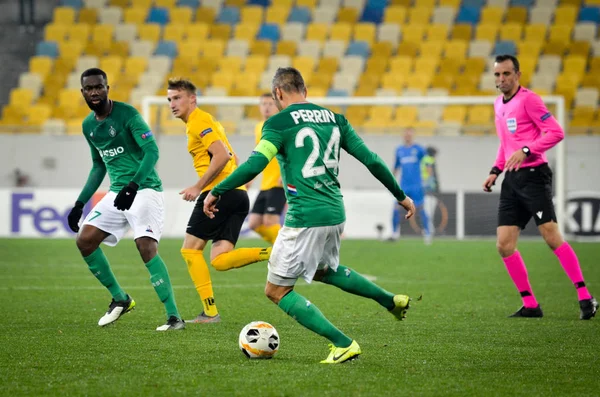 Lviv Ukraine Novembre 2019 Loic Perrin Lors Match Uefa Europa — Photo