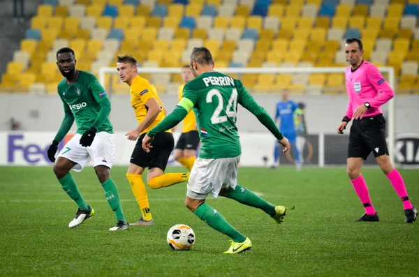 LVIV, UKRAINE - November 07, 2019: Loic Perrin player during the UEFA Europa League match between Alexandria (Ukraine) vs AS Saint Etienne (France), Ukraine