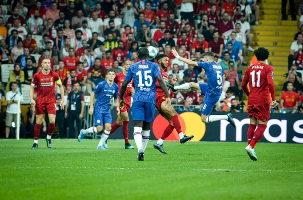 Istanbul Turkey August 2019 Kurt Zouma Uefa Super Cup Finals — стокове фото