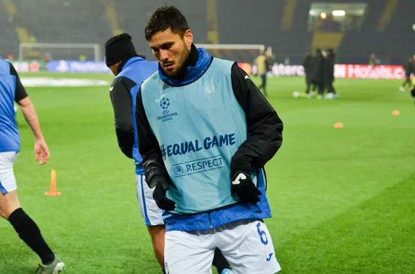 Kharkiv Ukraine Dezembro 2019 José Luis Palomino Jogadores Durante Jogo — Fotografia de Stock