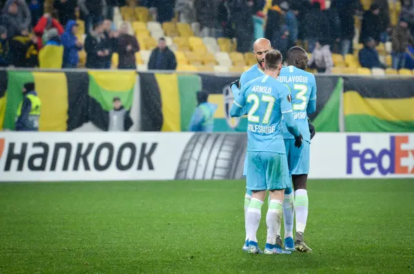 Lwów Ukraina Listopada 2019 Maksymilian Arnold Podczas Meczu Ligi Europy — Zdjęcie stockowe