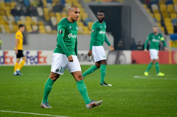 LVIV, UKRAINE - November 07, 2019: Wahbi Khazri player during the UEFA Europa League match between Alexandria (Ukraine) vs AS Saint Etienne (France), Ukraine