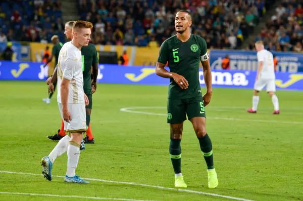 Dnipro Ucrania Septiembre 2019 William Troost Ekong Jugador Durante Partido — Foto de Stock