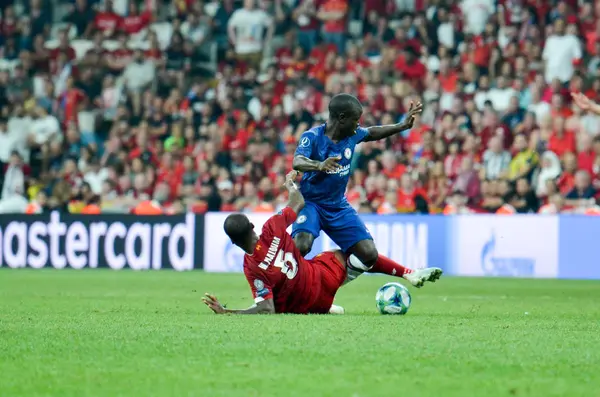 Stambuł Turcja Sierpnia 2019 Piłkarz Podczas Finału Pucharu Uefy Pomiędzy — Zdjęcie stockowe