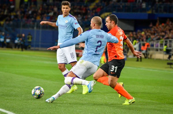 KHARKIV, UKRAINE - September 18, 2019: Kyle Walker during the UEFA Champions League match between Shakhtar Donetsk vs Manchester City (England), Ukraine