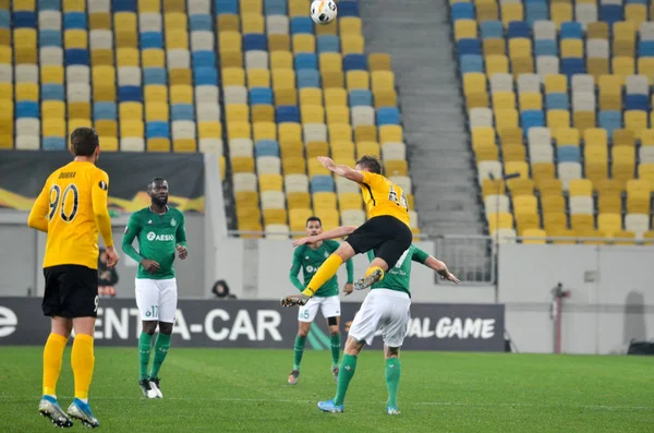 Lviv Ukraine November 2019 Yevhen Banada Player Uefa Europa League — стокове фото