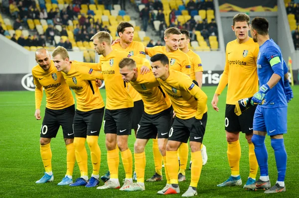 Lviv Ukraine Novembre 2019 Formation Alexandrie Lors Match Ligue Europa — Photo
