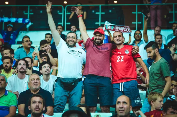 Istanbul Turkey August 2019 Liverpool Football Fans Spectators Uefa Super — Stock Fotó