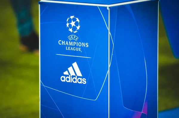 Kharkiv Ukraine September 2019 Champions League Pedestal Ball Uefa Champions — Stock Photo, Image