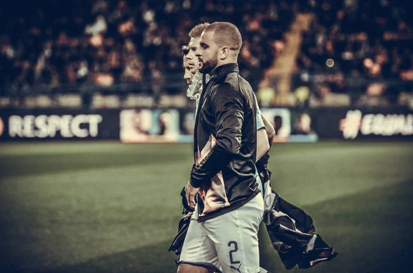 KHARKIV, UKRAINE - September 18, 2019: Kyle Walker during the UEFA Champions League match between Shakhtar Donetsk vs Manchester City (England), Ukraine