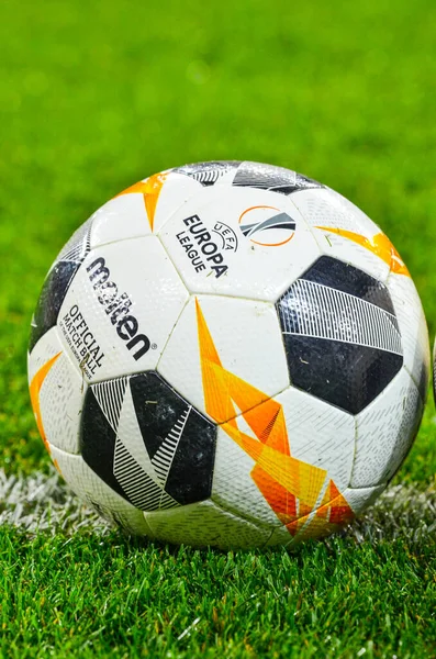 Lviv Ukraine November 2019 Official Molten Football Match Ball Europa — Stockfoto