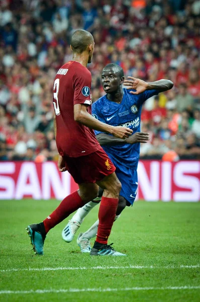 Istanbul Turkije Augustus 2019 Golo Kante Speler Tijdens Uefa Super — Stockfoto