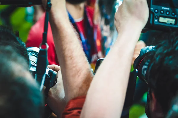 Isztambul Törökország 2019 Augusztus Fotós Uefa Super Cup Finals Mérkőzésen — Stock Fotó