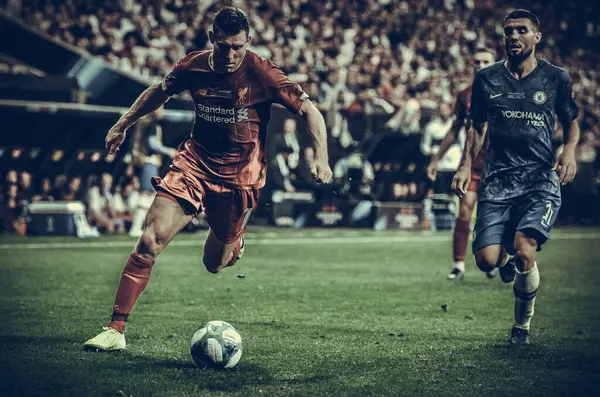 Istanbul Turkey August 2019 James Milner Uefa Super Cup Finals — Stock Photo, Image