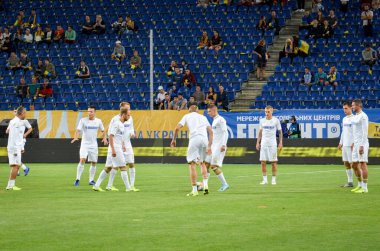 DNIPRO, UKRAINE - September 10, 2019: Ukraine Football player during the friendly match between national team Ukraine against Nigeria national team, Ukraine