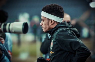 KHARKIV, UKRAINE - December 11, 2019: Taison player during the UEFA Champions League match between Shakhtar vs Atalanta Bergamasca Calcio BC (Italy), Ukraine