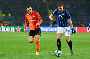KHARKIV, UKRAINE - December 11, 2019: Mario Pasalic player during the UEFA Champions League match between Shakhtar vs Atalanta Bergamasca Calcio BC (Italy), Ukraine