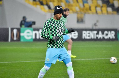 Lviv, Ukrayna - 28 Kasım 2019: Uefa Avrupa Ligi karşılaşmasında Woldria - Wolfsburg (Almanya), Ukrayna