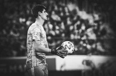 SAINT-PETERSBURG, RUSSIA - November 16, 2019: Football player during UEFA EURO 2020 qualifying match between national team Russia against Belgium national team, Russia