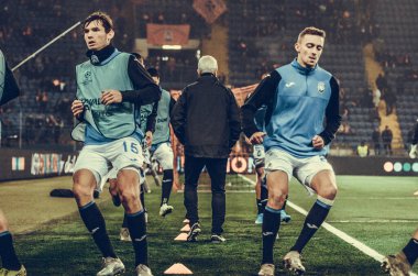 KHARKIV, UKRAINE - December 11, 2019: Marten de Roon players during the UEFA Champions League match between Shakhtar vs Atalanta Bergamasca Calcio BC (Italy), Ukraine