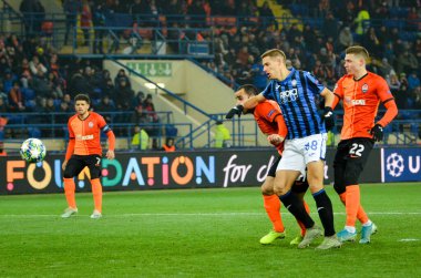 KHARKIV, UKRAINE - December 11, 2019: Mario Pasalic player during the UEFA Champions League match between Shakhtar vs Atalanta Bergamasca Calcio BC (Italy), Ukraine