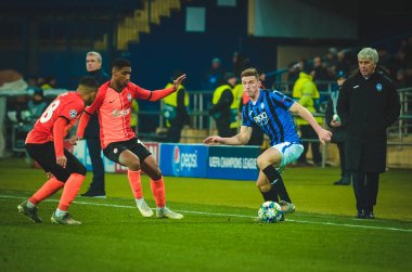 KHARKIV, UKRAINE - December 11, 2019: Robin Gosens player during the UEFA Champions League match between Shakhtar vs Atalanta Bergamasca Calcio BC (Italy), Ukraine