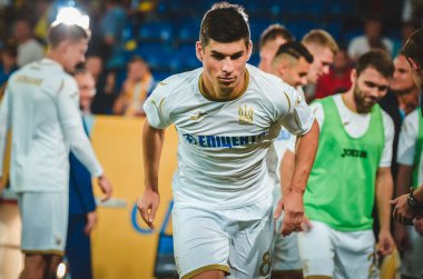 DNIPRO, UKRAINE - September 10, 2019: Ruslan Malinovskyi player during the friendly match between national team Ukraine against Nigeria national team, Ukraine