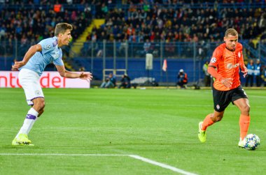 KHARKIV, UKRAINE - September 18, 2019: Rodri player during the UEFA Champions League match between Shakhtar Donetsk vs Manchester City (England), Ukraine