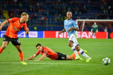 KHARKIV, UKRAINE - September 18, 2019: Bernardo Silva player during the UEFA Champions League match between Shakhtar Donetsk vs Manchester City (England), Ukraine