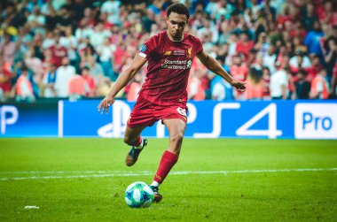 İstanbul, Türkiye - 14 Ağustos 2019: Trent Alexander-Arnol