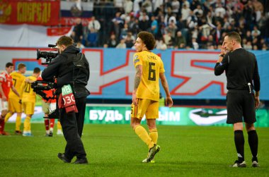 SAINT-PETERSBURG, RUSSIA - November 16, 2019: Axel Witsel player during UEFA EURO 2020 qualifying match between national team Russia against Belgium national team, Russia