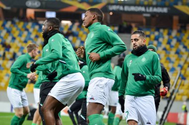 LVIV, UKRAINE - November 07, 2019: Zaydou Youssouf player during the UEFA Europa League match between Alexandria (Ukraine) vs AS Saint Etienne (France), Ukraine