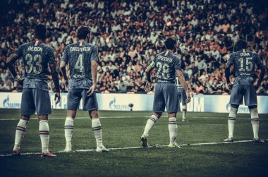 Istanbul, Turkey - August 14, 2019: Chelsea Football player during the UEFA Super Cup Finals match between Liverpool and Chelsea at Vodafone Park in Vodafone Arena, Turkey