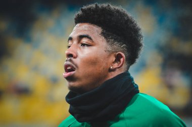 LVIV, UKRAINE - November 07, 2019: Wesley Fofana player during the UEFA Europa League match between Alexandria (Ukraine) vs AS Saint Etienne (France), Ukraine